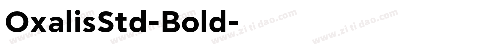 OxalisStd-Bold字体转换