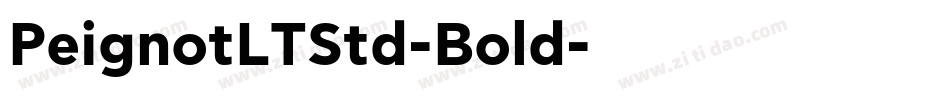 PeignotLTStd-Bold字体转换