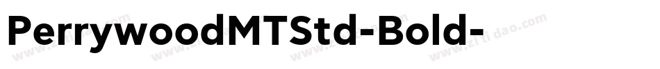 PerrywoodMTStd-Bold字体转换