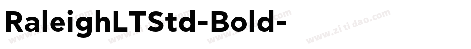 RaleighLTStd-Bold字体转换