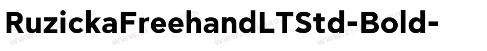 RuzickaFreehandLTStd-Bold字体转换