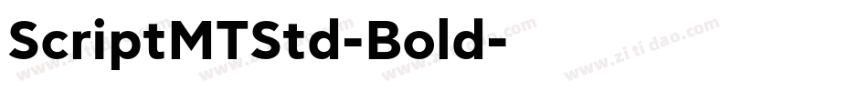 ScriptMTStd-Bold字体转换