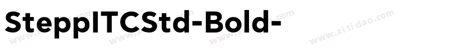 SteppITCStd-Bold字体转换