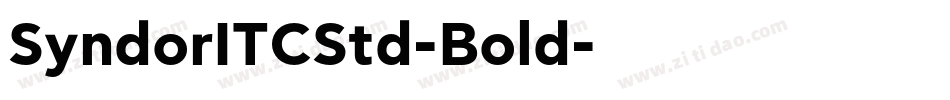 SyndorITCStd-Bold字体转换