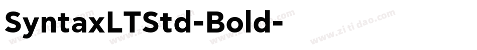 SyntaxLTStd-Bold字体转换