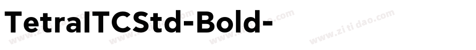 TetraITCStd-Bold字体转换