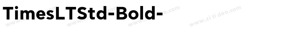 TimesLTStd-Bold字体转换