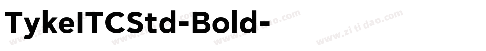 TykeITCStd-Bold字体转换