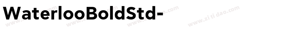 WaterlooBoldStd字体转换