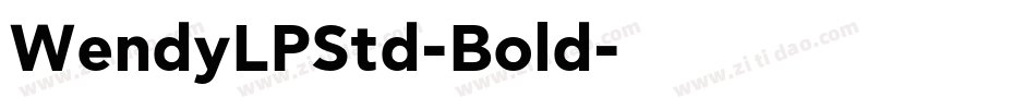 WendyLPStd-Bold字体转换