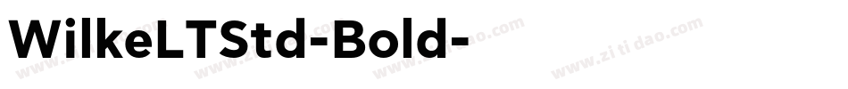 WilkeLTStd-Bold字体转换