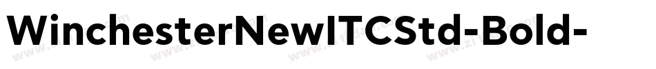 WinchesterNewITCStd-Bold字体转换
