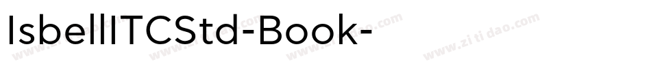 IsbellITCStd-Book字体转换