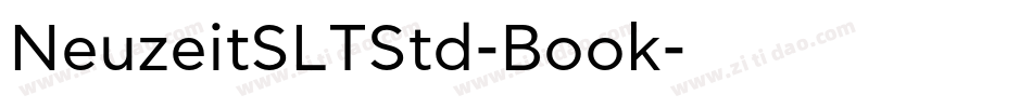 NeuzeitSLTStd-Book字体转换