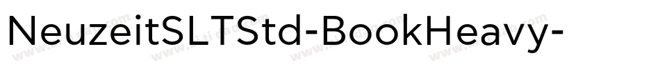 NeuzeitSLTStd-BookHeavy字体转换