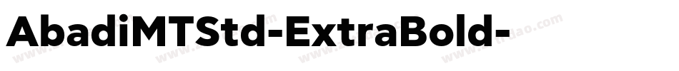 AbadiMTStd-ExtraBold字体转换