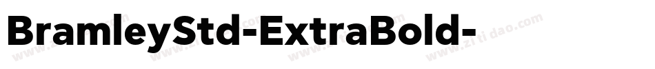 BramleyStd-ExtraBold字体转换