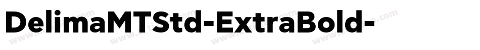 DelimaMTStd-ExtraBold字体转换