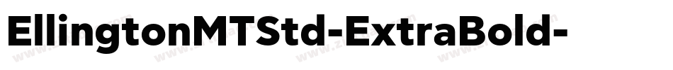 EllingtonMTStd-ExtraBold字体转换
