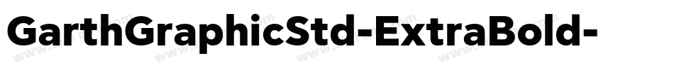 GarthGraphicStd-ExtraBold字体转换