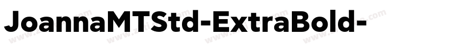 JoannaMTStd-ExtraBold字体转换