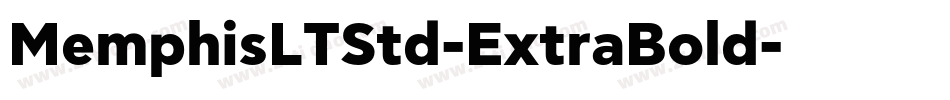MemphisLTStd-ExtraBold字体转换