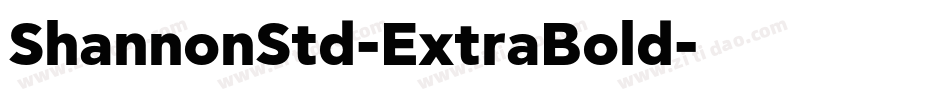 ShannonStd-ExtraBold字体转换