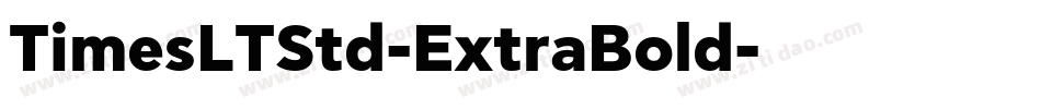 TimesLTStd-ExtraBold字体转换