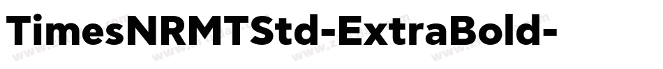 TimesNRMTStd-ExtraBold字体转换
