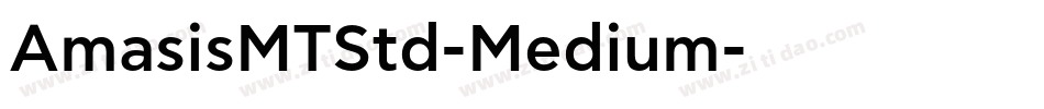 AmasisMTStd-Medium字体转换