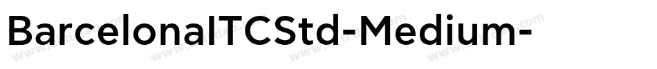 BarcelonaITCStd-Medium字体转换
