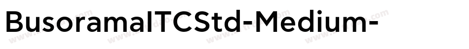 BusoramaITCStd-Medium字体转换
