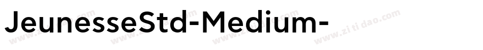 JeunesseStd-Medium字体转换
