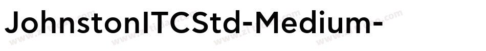 JohnstonITCStd-Medium字体转换