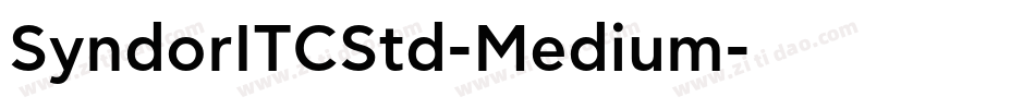 SyndorITCStd-Medium字体转换