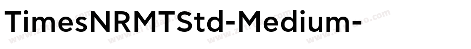 TimesNRMTStd-Medium字体转换