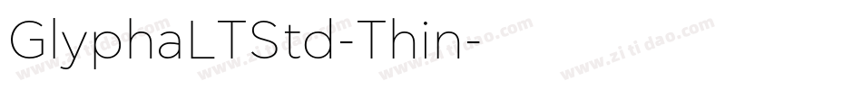 GlyphaLTStd-Thin字体转换