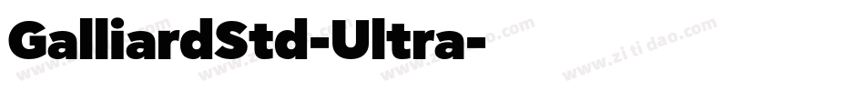 GalliardStd-Ultra字体转换