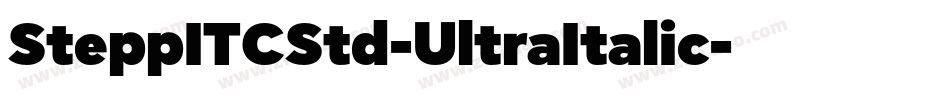 SteppITCStd-UltraItalic字体转换