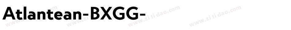 Atlantean-BXGG字体转换