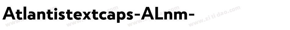 Atlantistextcaps-ALnm字体转换