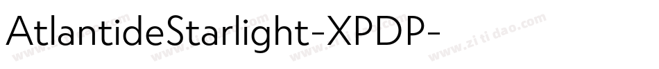 AtlantideStarlight-XPDP字体转换