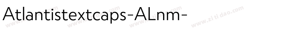 Atlantistextcaps-ALnm字体转换