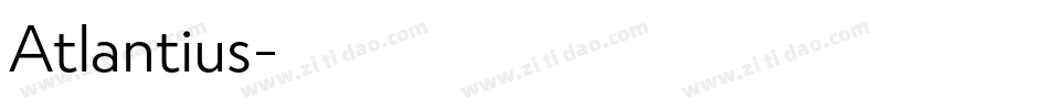 Atlantius字体转换