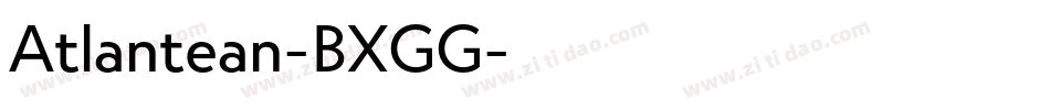 Atlantean-BXGG字体转换