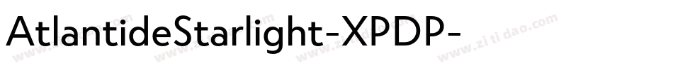 AtlantideStarlight-XPDP字体转换