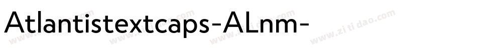 Atlantistextcaps-ALnm字体转换