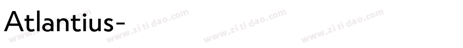 Atlantius字体转换