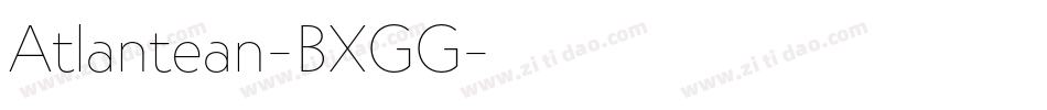 Atlantean-BXGG字体转换