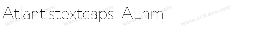 Atlantistextcaps-ALnm字体转换